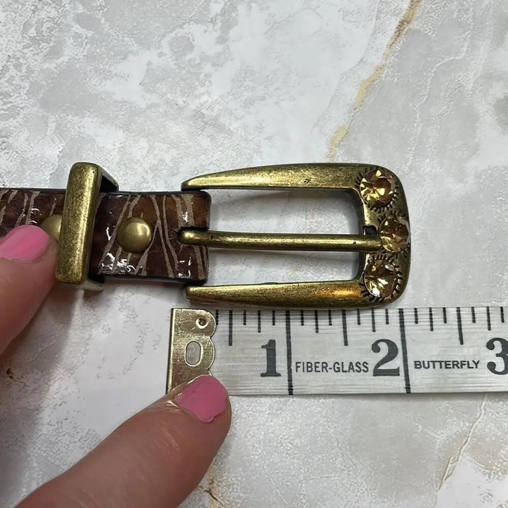 Vintage Caché leather Mcbling belt